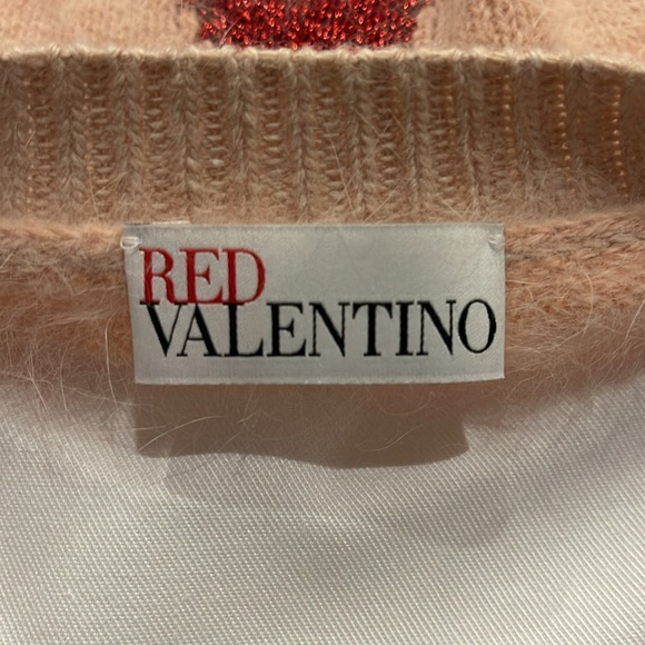 NEW Red Valentino Red Ladies Wool Blend Crewneck Sweater XS - Picture 7 of 11